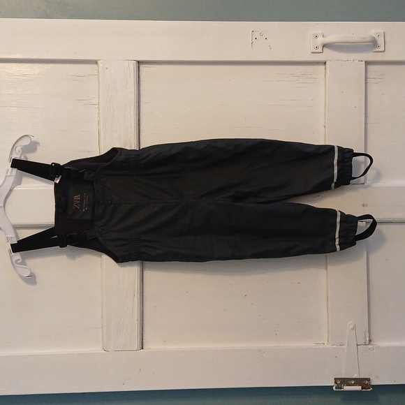 Zara fleecw lined Rain suit/ Puddle Suit 18-24 month gray - Picture 1 of 5